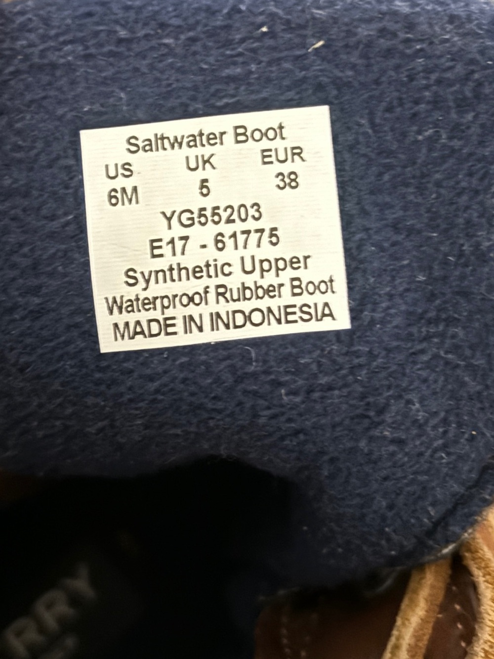 Sperry women’s saltwater duck boot - Picture 5 of 5